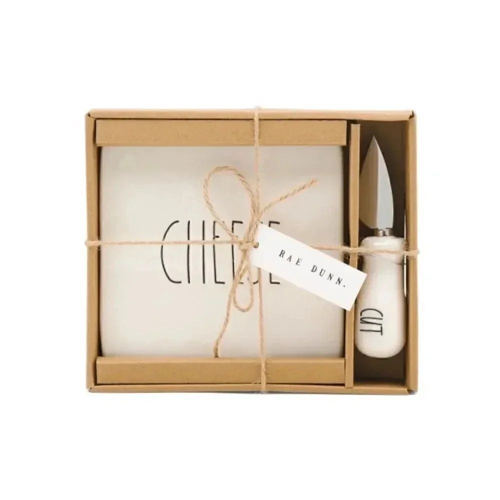 RAE DUNN Christmas 2pc Cheese Board Set